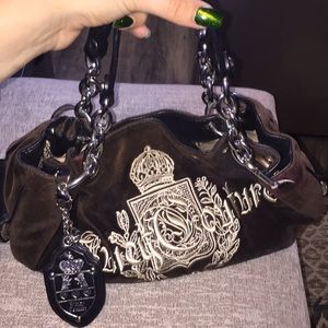 Brown Velvet Juicy Couture Bag